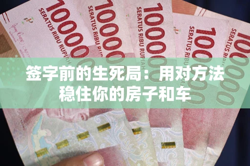 武汉签字前的生死局：用对方法稳住你的房子和车