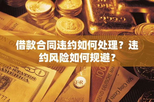 武汉借款合同违约如何处理？违约风险如何规避？