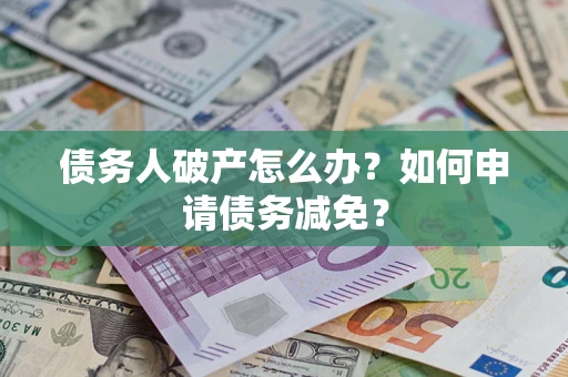 武汉债务人破产怎么办？如何申请债务减免？