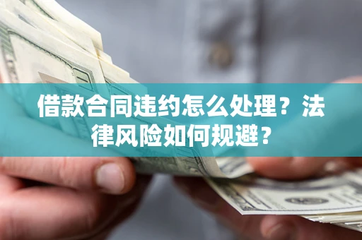 武汉借款合同违约怎么处理？法律风险如何规避？