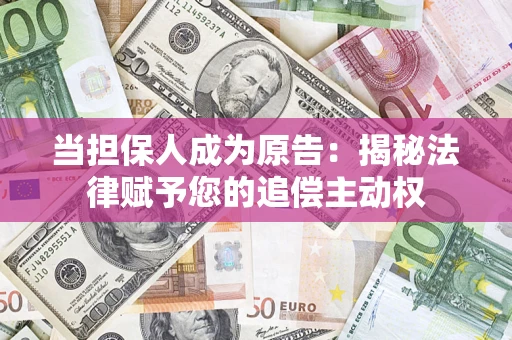 武汉当担保人成为原告：揭秘法律赋予您的追偿主动权