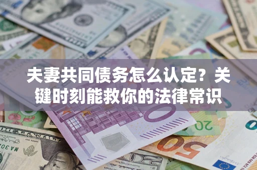 武汉夫妻共同债务怎么认定？关键时刻能救你的法律常识