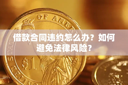 武汉借款合同违约怎么办？如何避免法律风险？